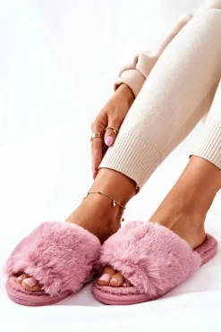 Discount Boto Papcie Damskie Z Futerkiem Różowe Trusted