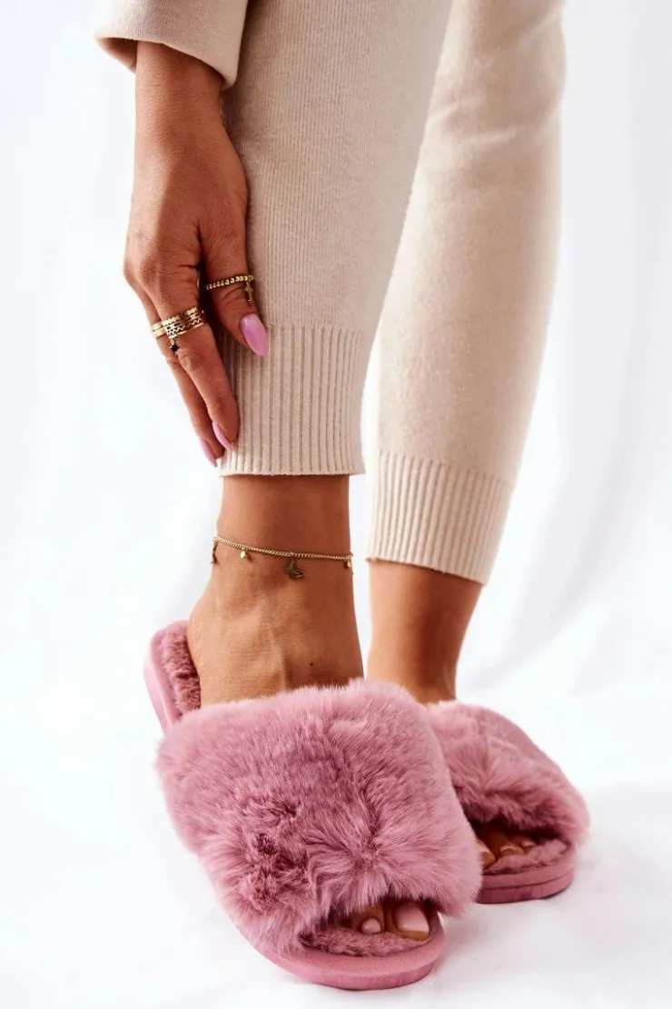 Discount Boto Papcie Damskie Z Futerkiem Różowe Trusted