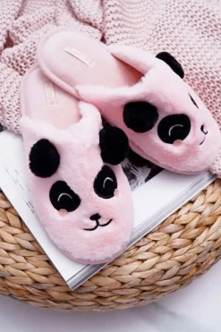 New Boto Papcie Damskie Z Futerkiem Pandy Różowe Fimeo