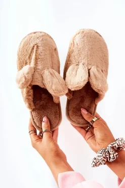 Boto Papcie Futrzane Z Uszami Beżowe Thorpe