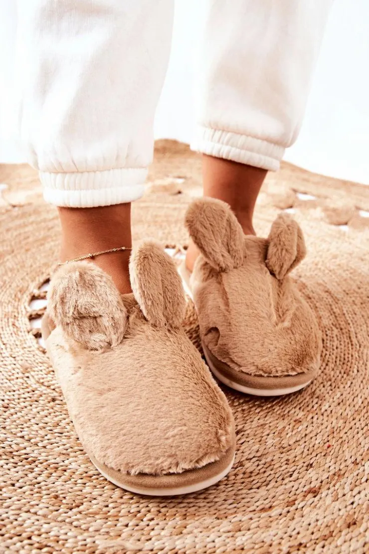 Boto Papcie Futrzane Z Uszami Beżowe Thorpe