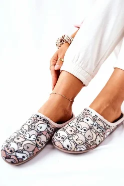 Best BEFADO Papcie Klapki Sarenki 155D203 Beżowe