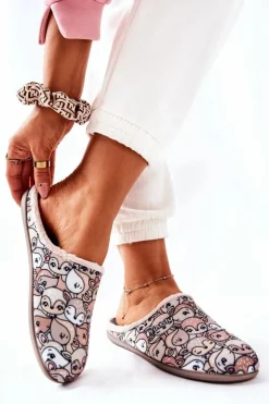 Best BEFADO Papcie Klapki Sarenki 155D203 Beżowe