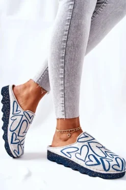 Damskie INBLU Papcie Klapki Profilaktyczne DK07 002 Beżowe