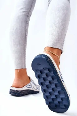 Damskie INBLU Papcie Klapki Profilaktyczne DK07 002 Beżowe