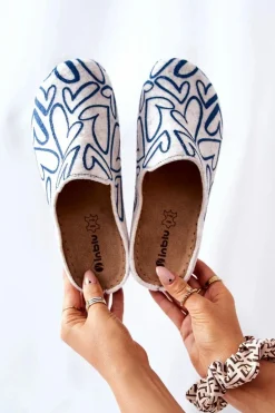 Damskie INBLU Papcie Klapki Profilaktyczne DK07 002 Beżowe