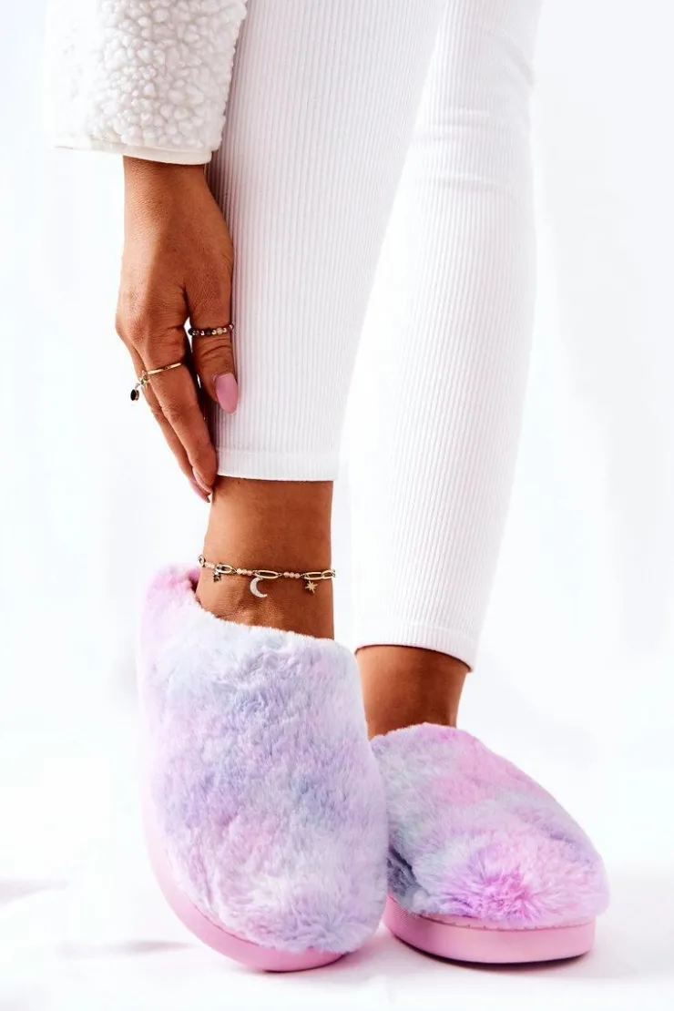 Damskie Boto Papcie Ocieplane Futrzane Wielokolorowe Mecy