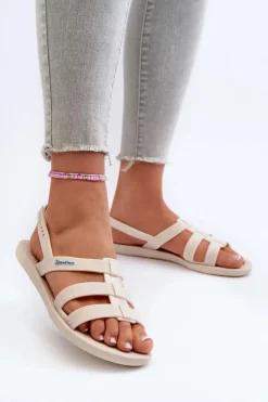 Damskie Ipanema Płaskie Sandały Damskie 83516 Style Sandal Fem Beżowe