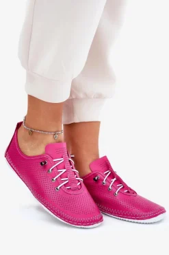 Damskie Artiker Półbuty Damskie Ze Skóry Naturalnej 54C0830 Różowe