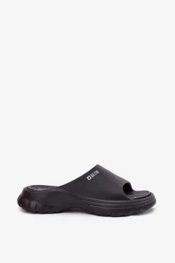 Clearance Big Star Shoes Piankowe Klapki Damskie Big Star RR274A577 Czarne Czarny