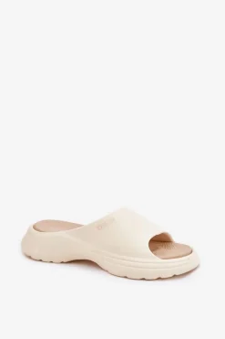 Big Star Shoes Klapki Damskie Big Star|Klapki Basenowe*Piankowe Klapki Damskie Big Star RR274A579 Beżowe Beżowy