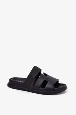 Evento Piankowe Klapki Damskie Czarne Dimelle Czarny