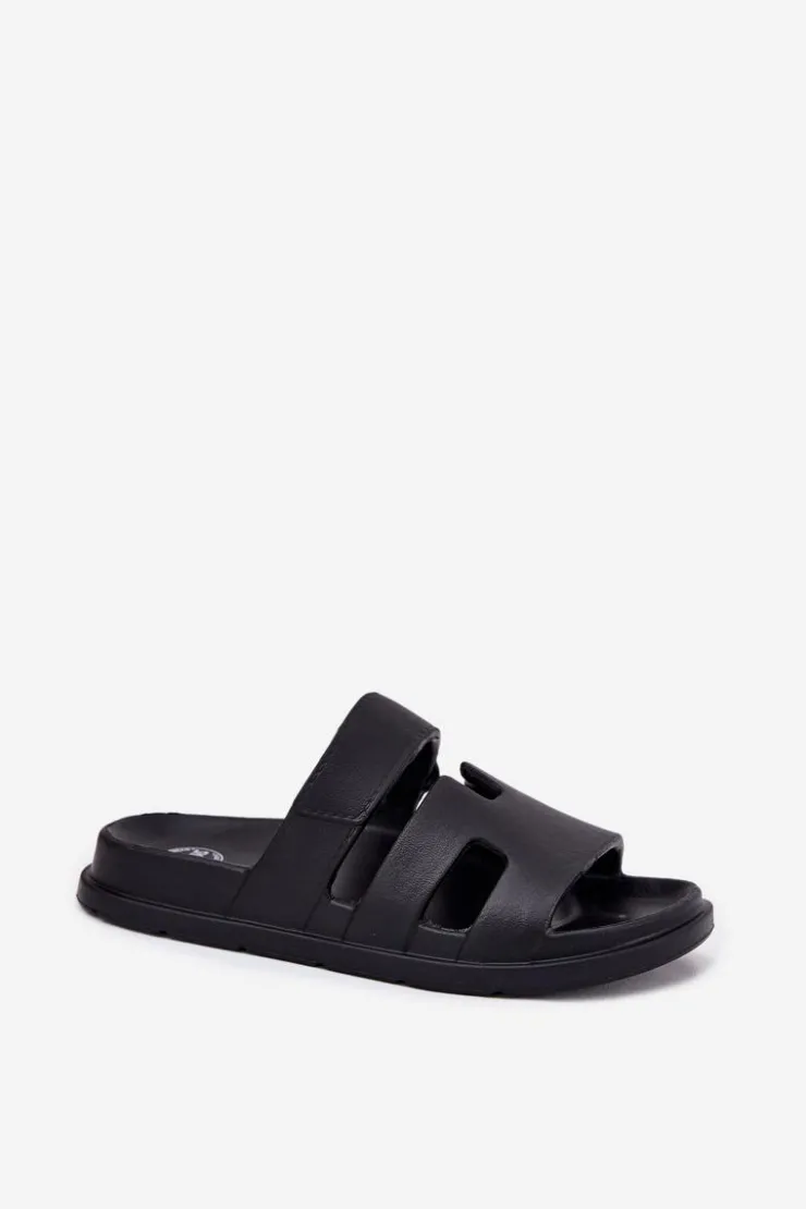 Evento Piankowe Klapki Damskie Czarne Dimelle Czarny