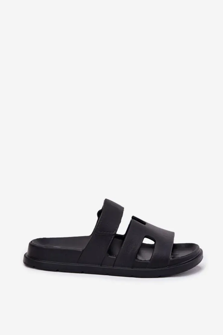 Evento Piankowe Klapki Damskie Czarne Dimelle Czarny