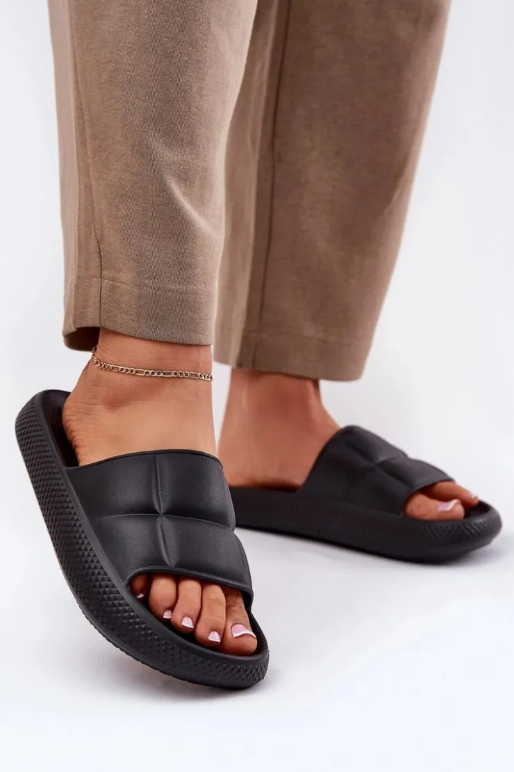 Lee Klapki Basenowe|Klapki Na Platformie*Piankowe Klapki Damskie MAYA SLIDER WOMEN LOW 50251016 Czarne Czarny