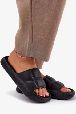 Lee Klapki Basenowe|Klapki Na Platformie*Piankowe Klapki Damskie MAYA SLIDER WOMEN LOW 50251016 Czarne Czarny