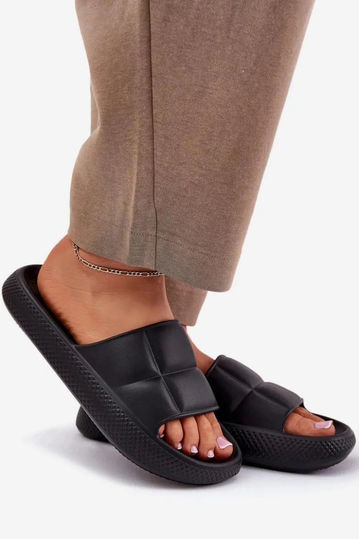 Lee Klapki Basenowe|Klapki Na Platformie*Piankowe Klapki Damskie MAYA SLIDER WOMEN LOW 50251016 Czarne Czarny