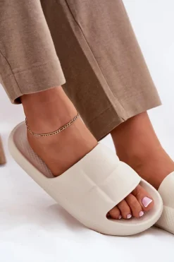 Damskie Lee Piankowe Klapki Damskie MAYA SLIDER WOMEN LOW 50251016 Beżowe