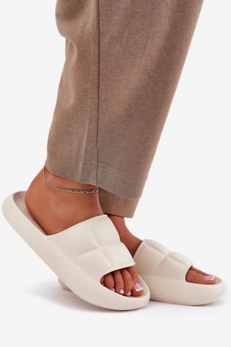 Damskie Lee Piankowe Klapki Damskie MAYA SLIDER WOMEN LOW 50251016 Beżowe