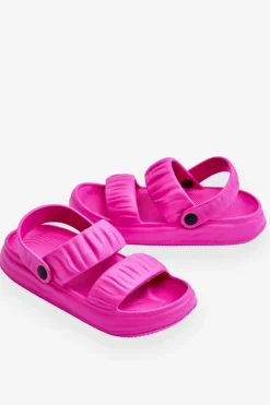 Damskie Boto Piankowe Klapki Sandałki Fuksja Lirell