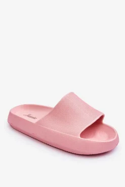 Online Boto Piankowe Modne Klapki Na Masywnej Platformie Różowe Linnea