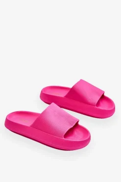 Damskie Boto Piankowe Modne Klapki Na Masywnej Platformie Fuksja Linnea