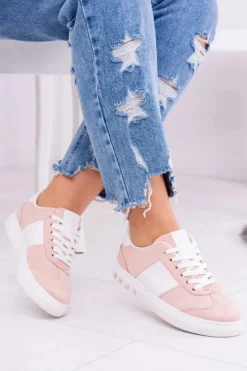 Damskie Boto Różowe Trampki Tenisówki Bati