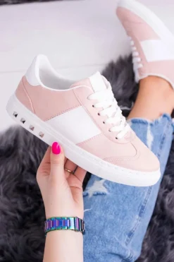 Damskie Boto Różowe Trampki Tenisówki Bati