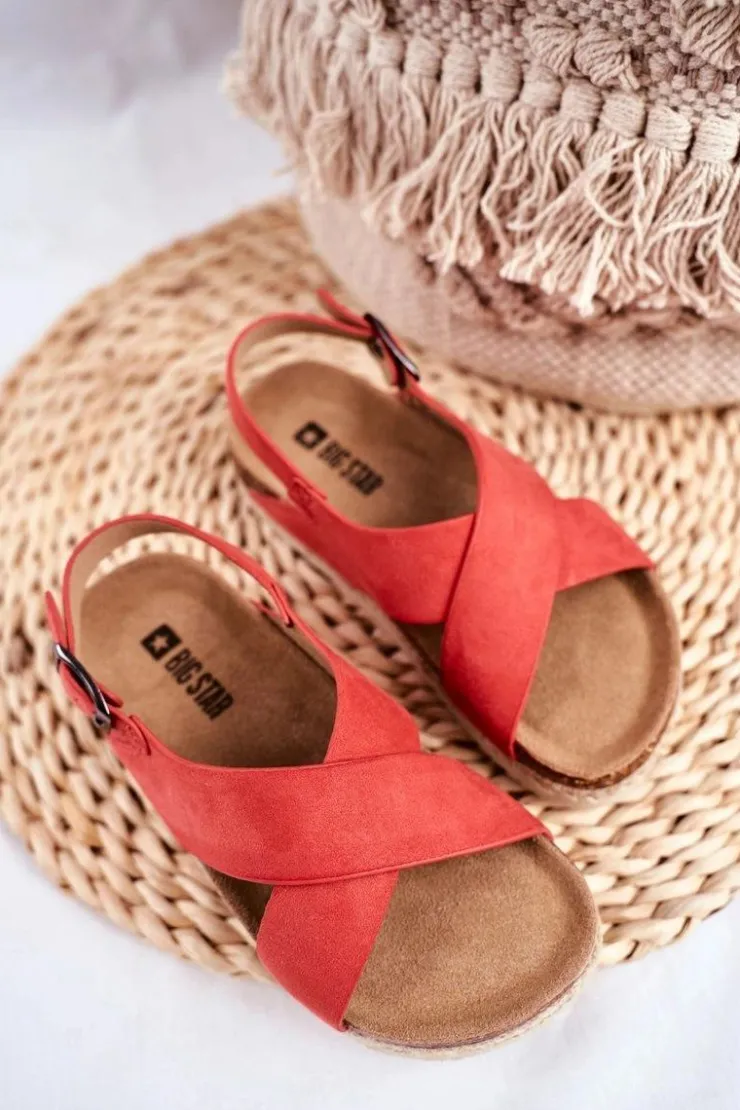 Big Star Shoes Sandałki Dziecięce Big Star Koral FF374171