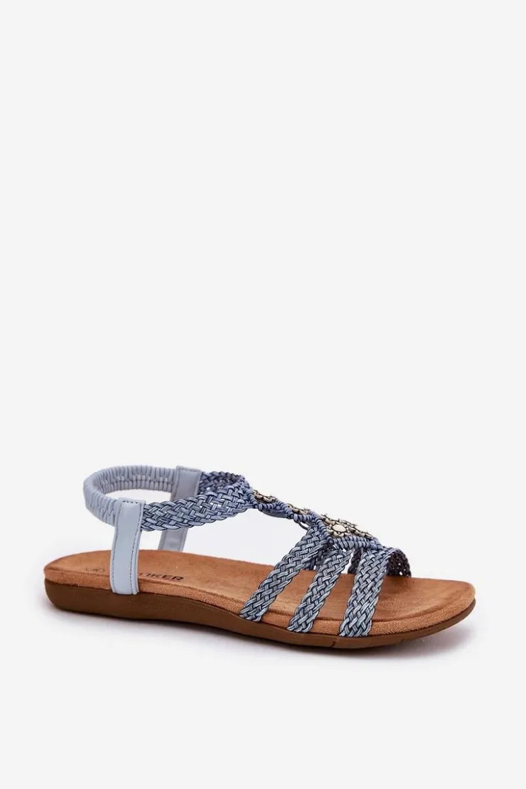 Damskie Artiker Sandały Damski Płaskie Z Plecionymi Paskami 56C1325 e