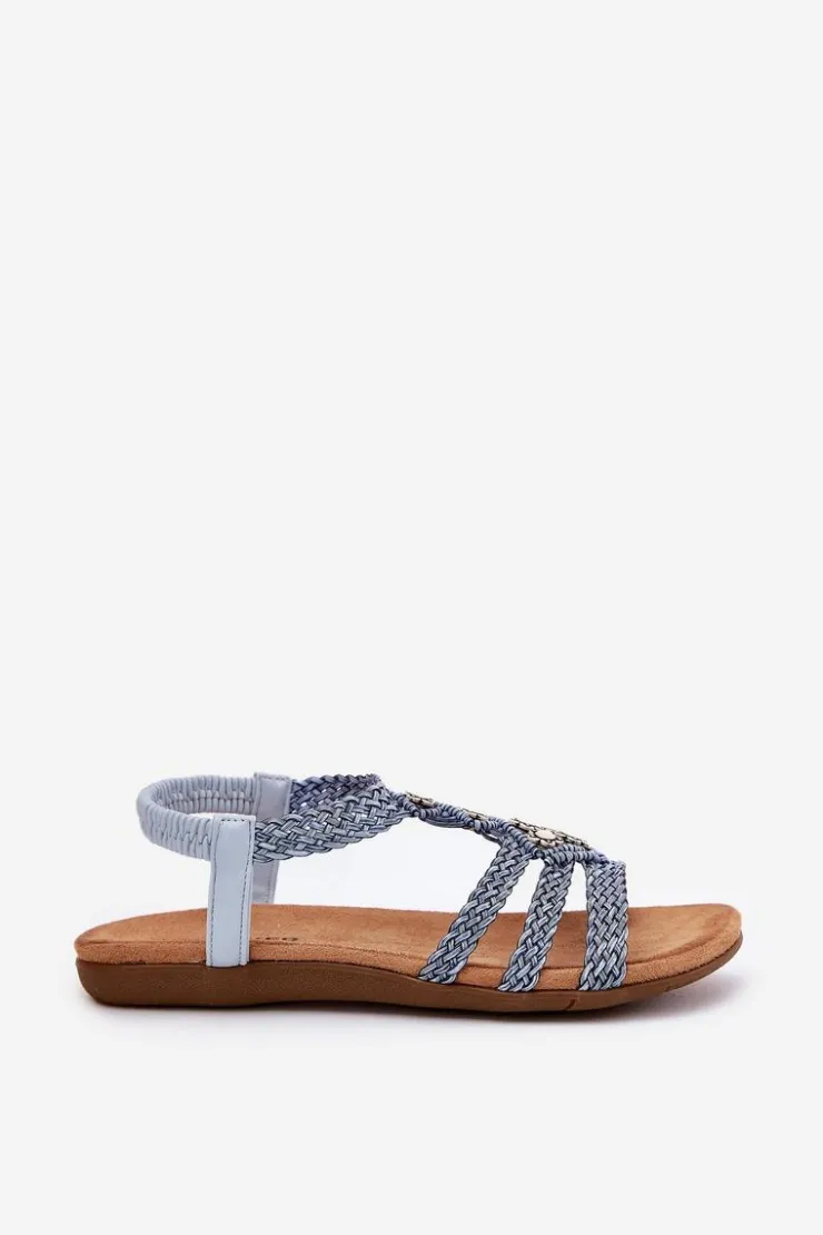Damskie Artiker Sandały Damski Płaskie Z Plecionymi Paskami 56C1325 e