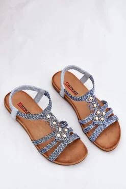 Damskie Artiker Sandały Damski Płaskie Z Plecionymi Paskami 56C1325 e