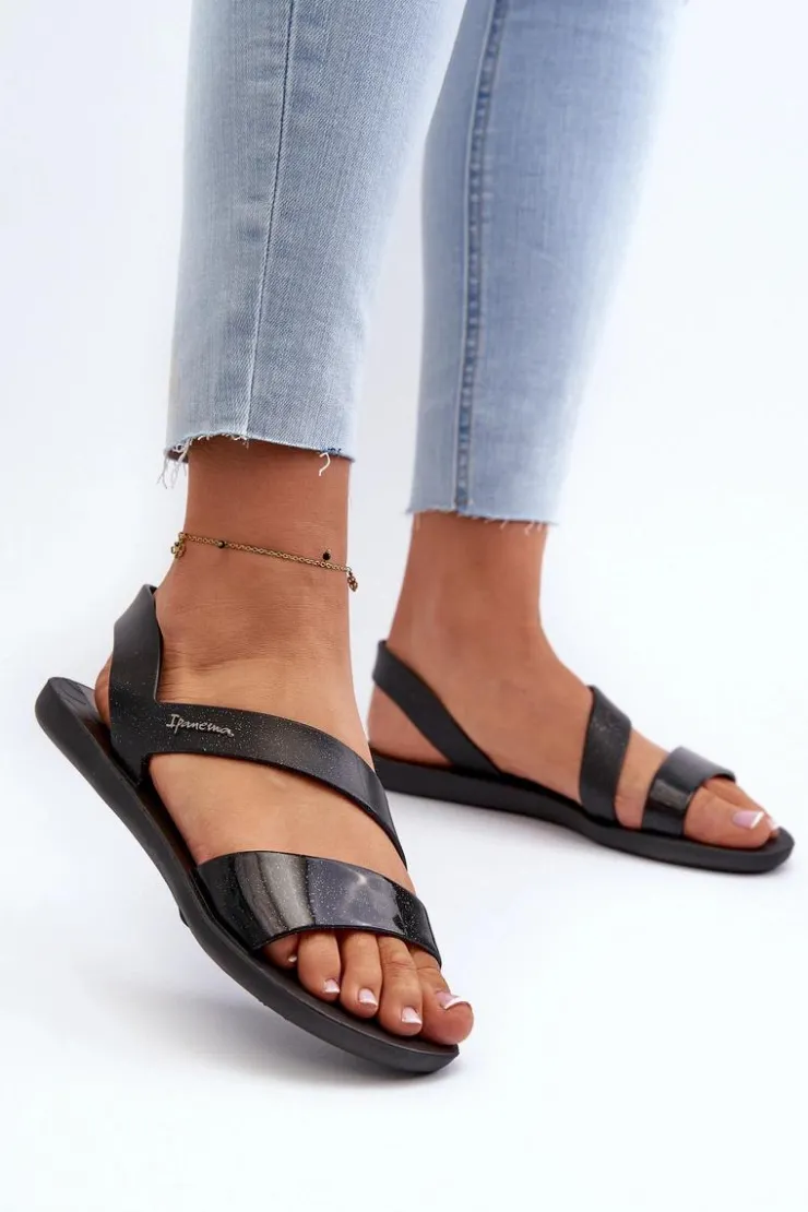 Ipanema Sandały Gumowe|Sandały Płaskie*Sandały Damskie 82429 Vibe Sandal Fem Czarne Czarny