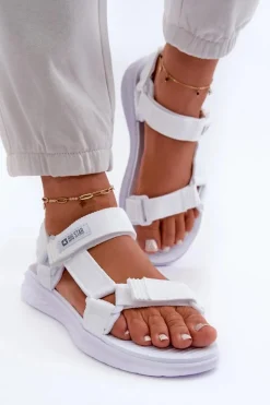 Best Big Star Shoes Sandały Damskie Big Star FF274A603 Białe Biały