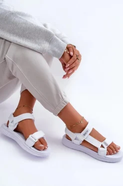 Best Big Star Shoes Sandały Damskie Big Star FF274A603 Białe Biały