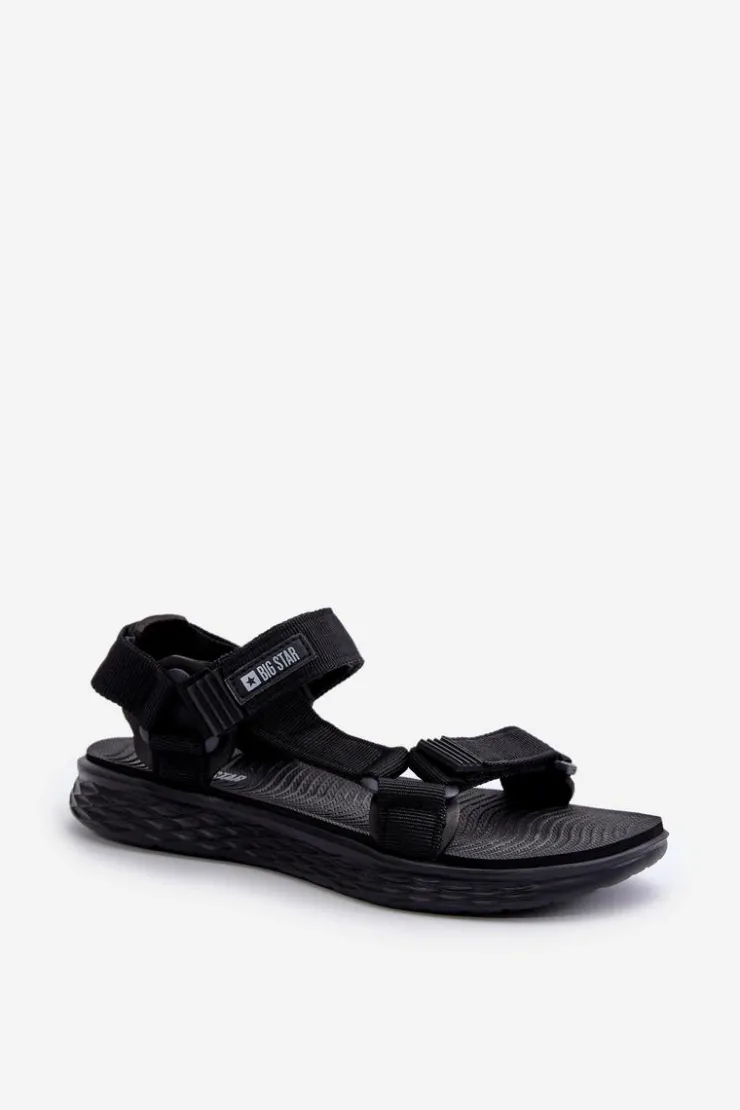 Hot Big Star Shoes Sandały Damskie Big Star FF274A600 Czarne Czarny