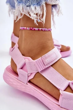 Damskie Big Star Shoes Sandały Damskie Big Star LL274A100 Różowe