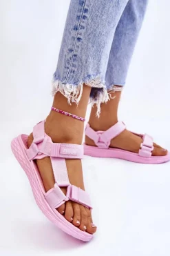 Damskie Big Star Shoes Sandały Damskie Big Star LL274A100 Różowe