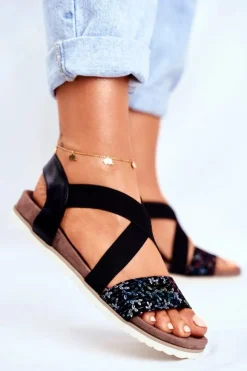 Clearance Evento Sandały Damskie Eleganckie Czarne Morrin