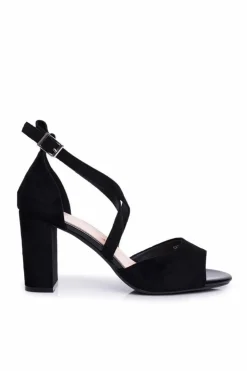 Damskie Buty Sergio Leone Sandały Damskie Na Słupku Sergio Leone Czarne SK865