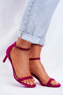 Boto Sandały Na Obcasie*Sandały Damskie Na Szpilce Klasyczne Fuksja Mintore