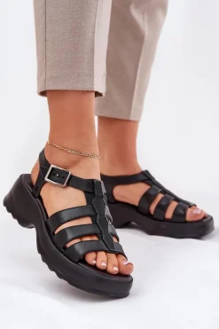 Damskie ZAXY Sandały Damskie Pachnące RR285117 Czarne