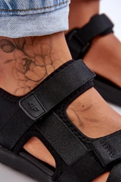 Damskie 4F Sandały Damskie Sportowe SS23FSANF014-20S Czarne