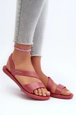 Discount Ipanema Sandały Damskie Z Brokatem 82429 Vibe Sandal Fem Różowe