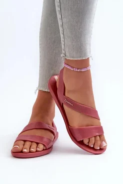 Discount Ipanema Sandały Damskie Z Brokatem 82429 Vibe Sandal Fem Różowe