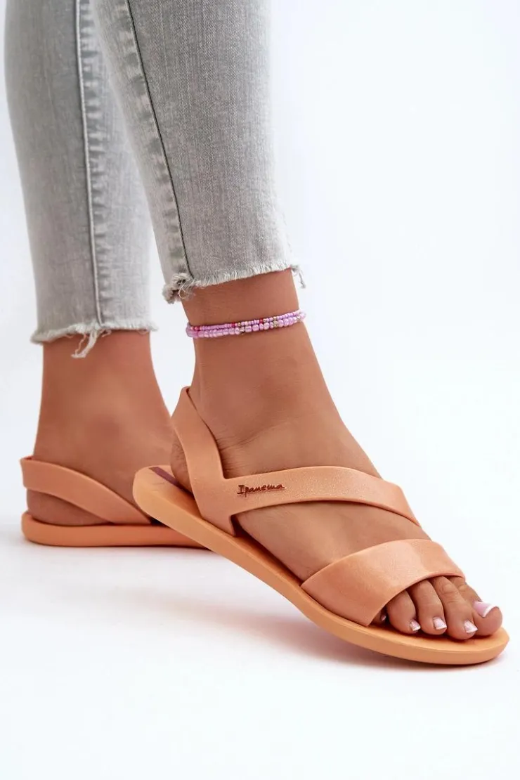 Ipanema Sandały Gumowe|Sandały Płaskie*Sandały Damskie Z Brokatem 82429 Vibe Sandal Fem Pomarańczowe