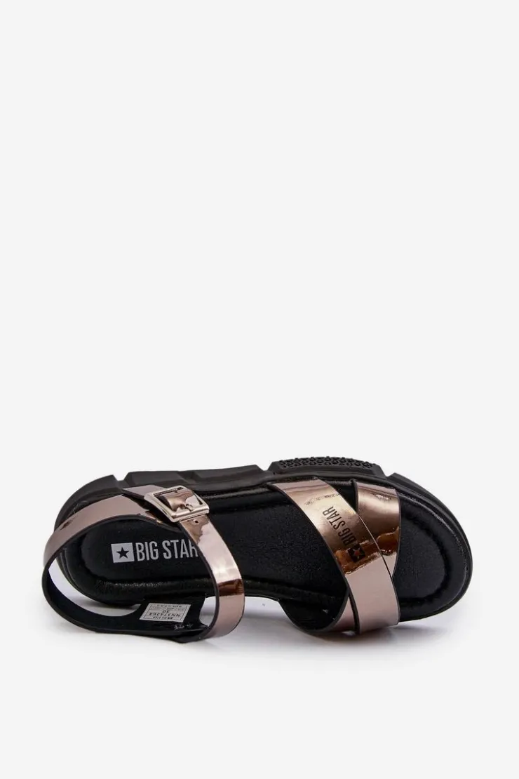 Hot Big Star Shoes Sandały Dziewczęce Big Star NN374264 Czarne Czarny