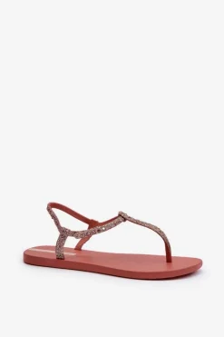 Ipanema Sandały Japonki Z Brokatem Damskie 26914 Class Brilha Fem Koralowe Różowy