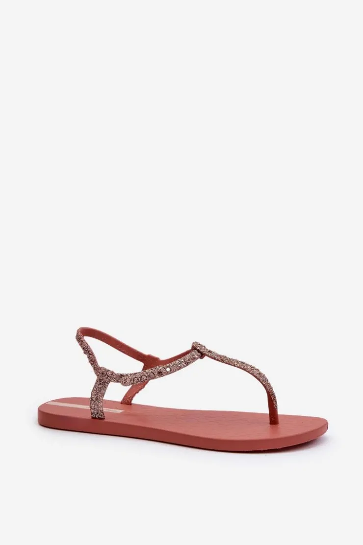 Ipanema Sandały Japonki Z Brokatem Damskie 26914 Class Brilha Fem Koralowe Różowy