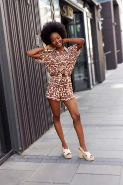 Damskie Big Star Shoes Sandały Na Słupku Z Plecionką Big Star HH274388 Beżowe